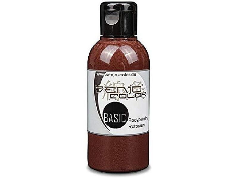 Senjo Color - 2015 - airbrush barva pro face a body painting - Červenohnědá 75ml