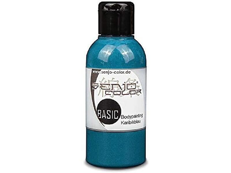 Senjo Color - 2019 - airbrush barva pro face a body painting - Karibská modrá 75ml