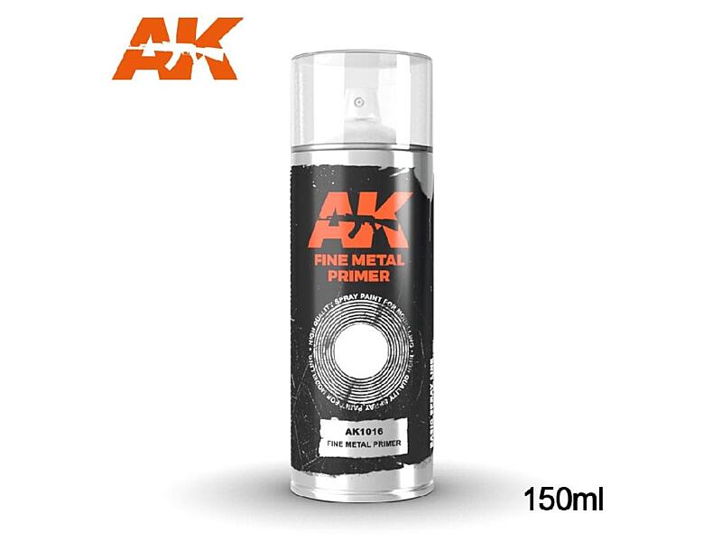 AK Interactive - Fine Metal Primer - Spray 150ml