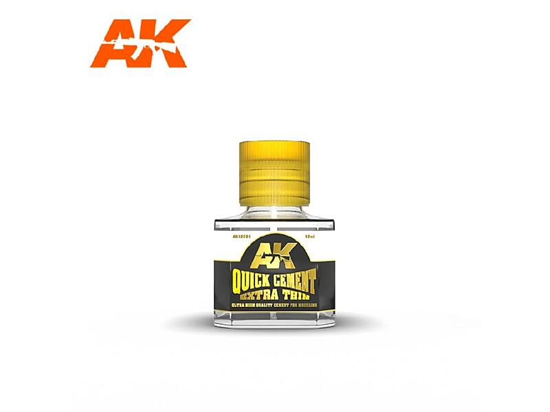 AK Interactive - Quick cement extra thin - rychleschnoucí řídké lepidlo 40ml