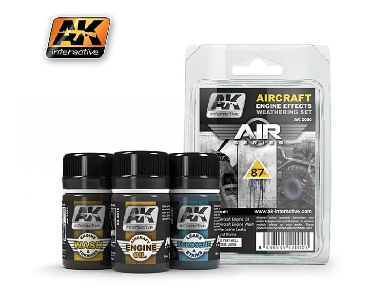 AK Interactive - Aircraft Engine Weathering Set