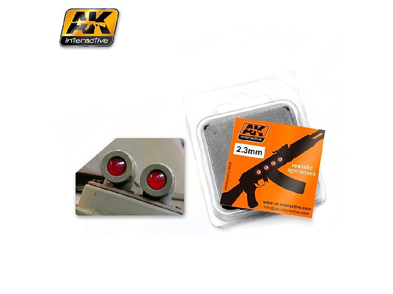 AK Interactive - AK210 - světla - Red 2,3 mm