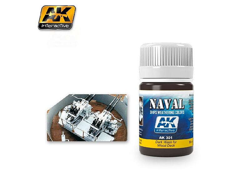 AK Interactive - Dark Wash for Wood Decks