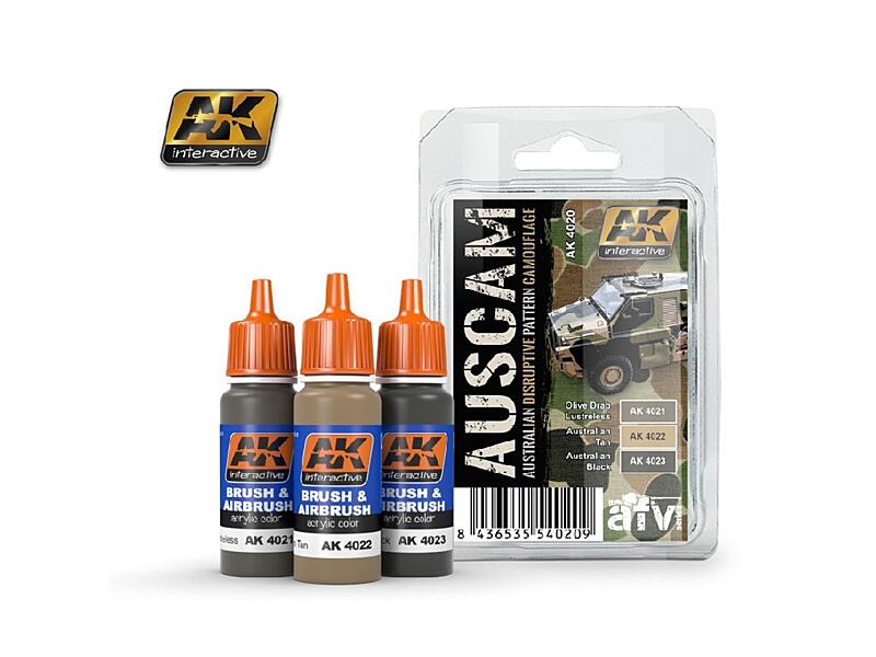 AK Interactive - Australian Camouflage Colors 3x17ml.