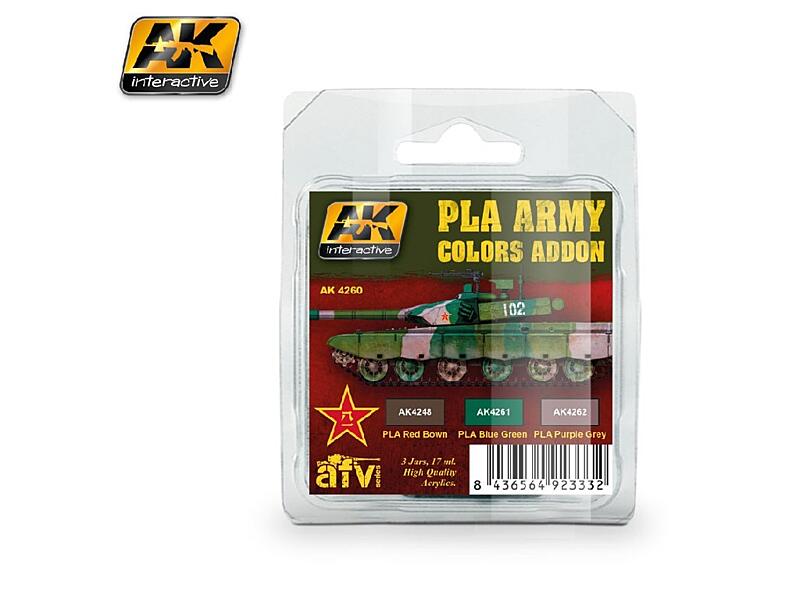 AK Interactive - PLA Army Colors Addon 3x17ml.