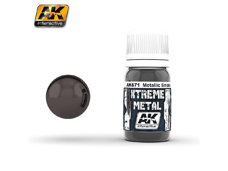 AK Interactive - Xtreme Metal - Black Base 30ml.