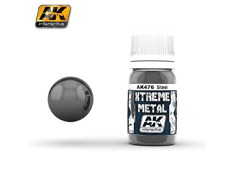 AK Interactive - Xtreme Metal - Steel 30ml.