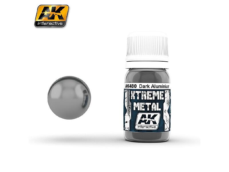 AK Interactive - Xtreme Metal - Dark Aluminium 30ml.