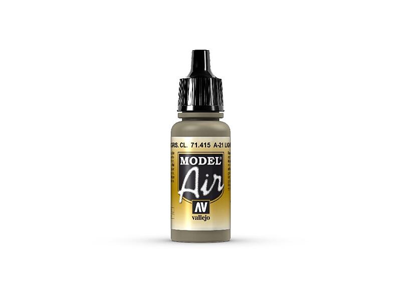 Vallejo - Model Air 71415 A-21 Light Greyish Brown 17ml.