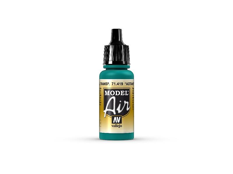 Vallejo - Model Air 71419 Aotake Translucent Blue 17ml.