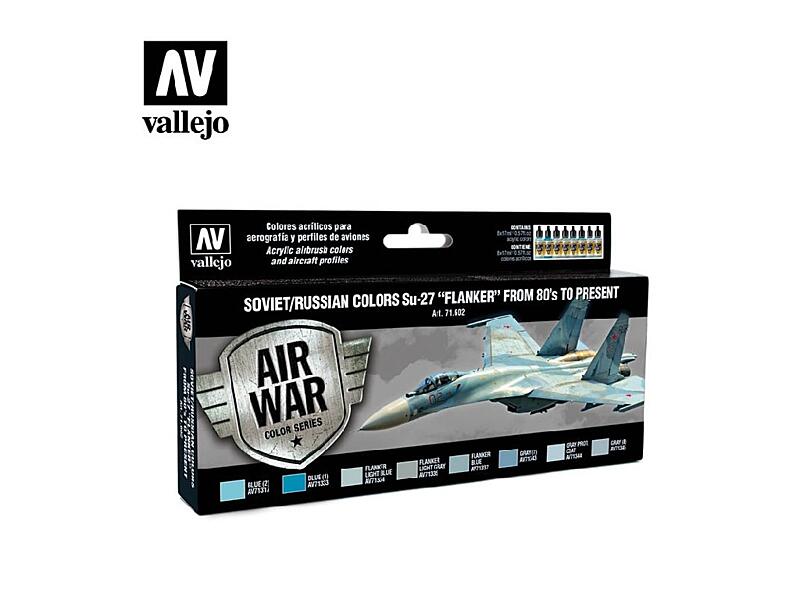 Vallejo - Model Air Set 71602 Soviet / Russian Su-27 Flanker from 80 8x17 ml.