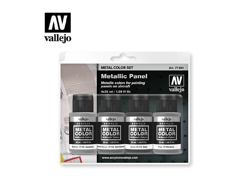 Vallejo - Metal Color Set 77601 Metallic Panel 4x32ml