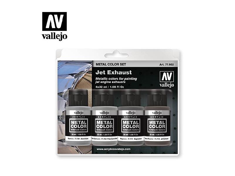 Vallejo - Metal Color Set 77602 Jet Exhaust 4x32ml