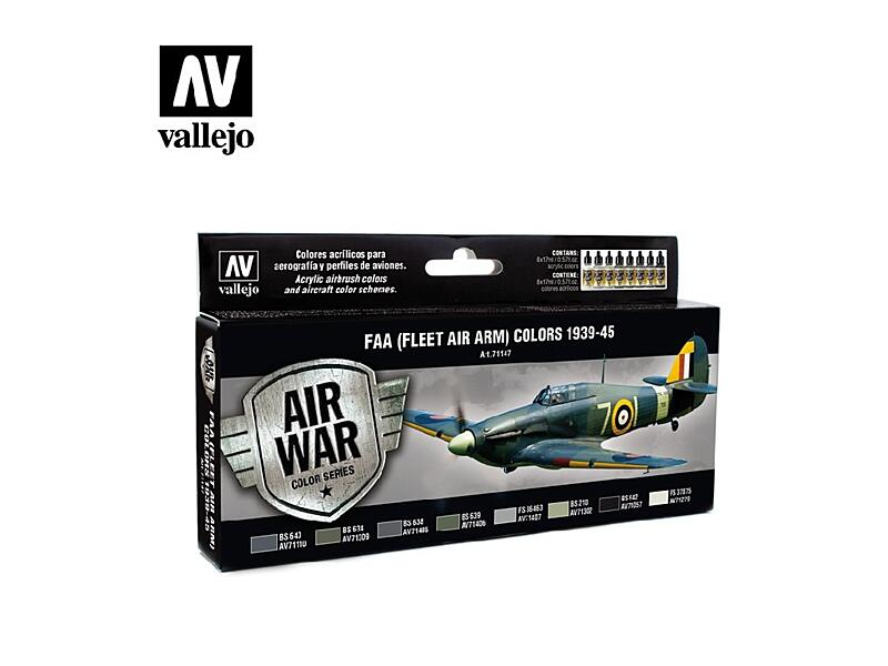 Vallejo - Model Air Set 71147 Fleet Air Arm (FAA) 1939-45 8x17 ml.