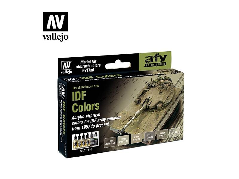 Vallejo - Model Air Set 71210 IDF Colors 6x17 ml.