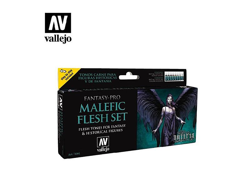 Vallejo - Pro Nocturna Set 74102 Malefic Flesh Set 8x17 ml.