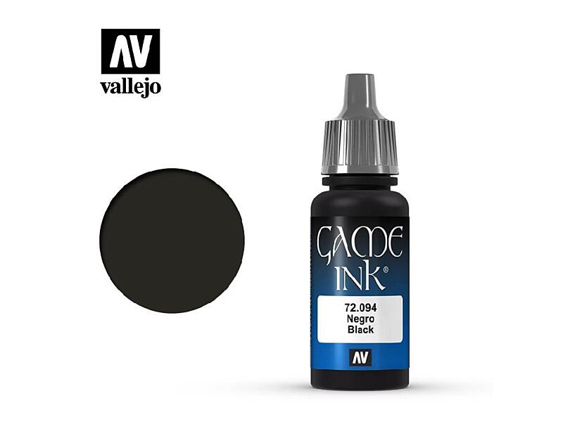 Vallejo - Game Color 72094 Black Ink 17 ml.