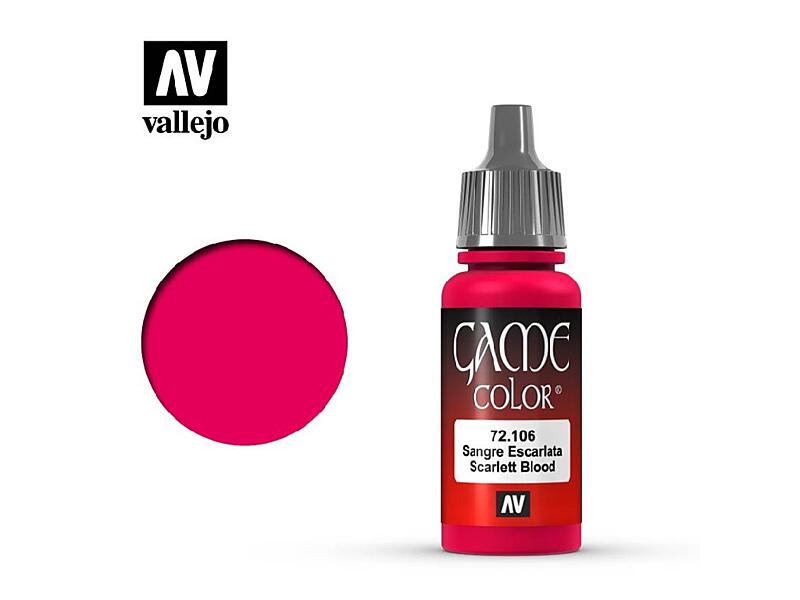 Vallejo - Game Color 72106 Scarlett Blood 17 ml.
