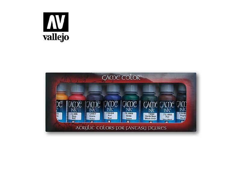 Vallejo - Game Color Set 72296 Game Inks 8x17 ml.