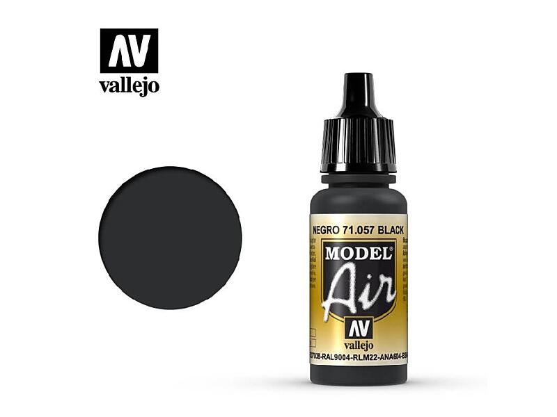 Vallejo - Model Air 71057 Black 17 ml.