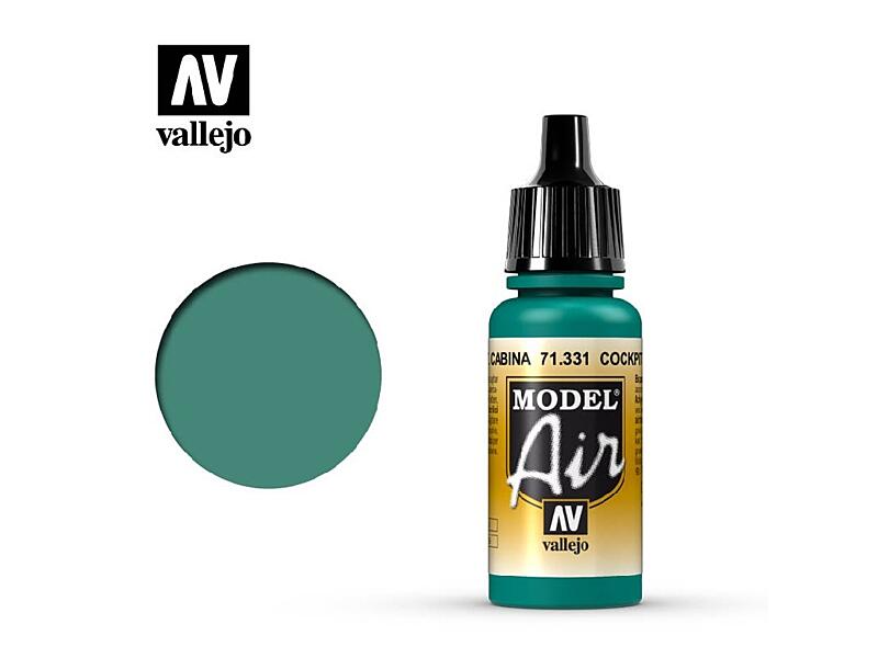 Vallejo - Model Air 71331 Cockpit Emerald Green Faded 17 ml.