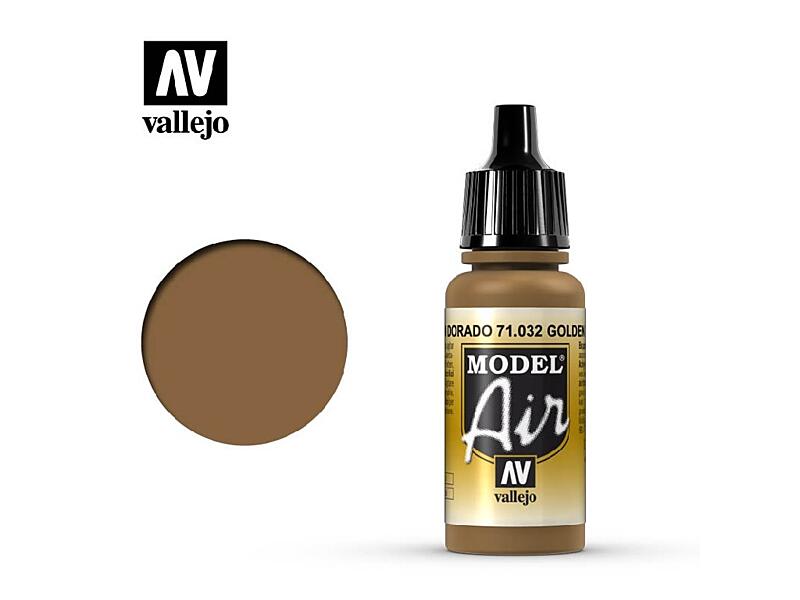 Vallejo - Model Air 71032 Golden Brown 17 ml.