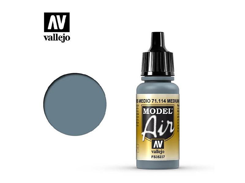 Vallejo - Model Air 71114 Medium Gray 17 ml.
