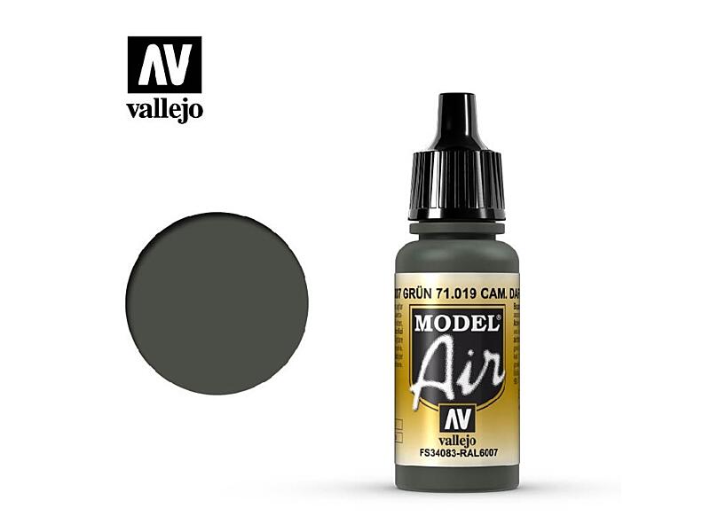 Vallejo - Model Air 71019 Camouflage Dark Green 17 ml.