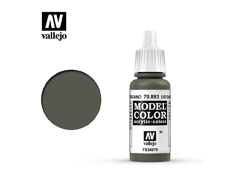 Vallejo - Model Color 95 Us Dark Green 17 ml. 70893
