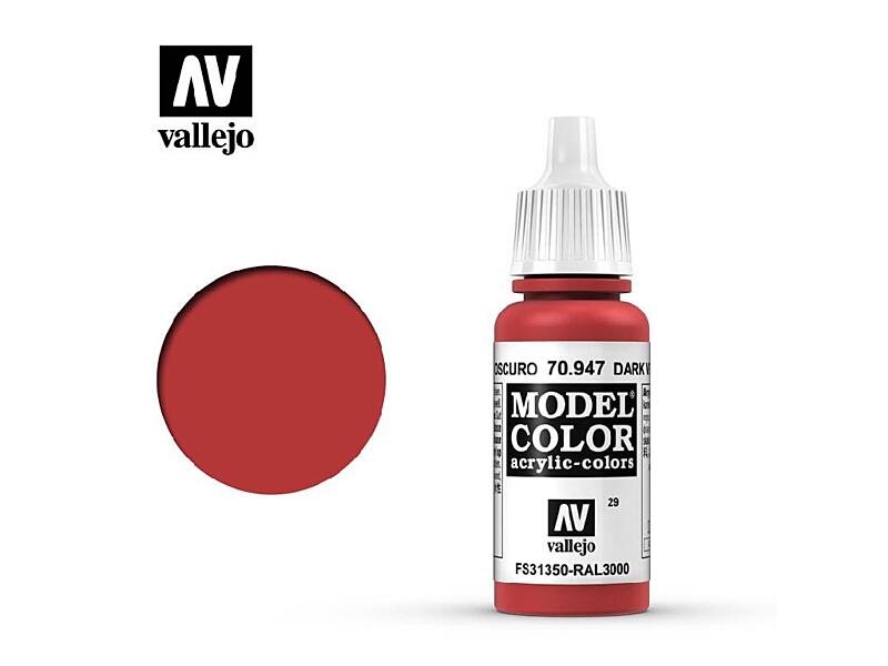 Vallejo - Model Color 29 Dark Vermillion 17 ml. 70947