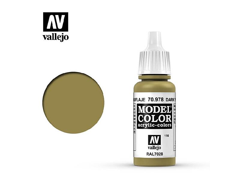 Vallejo - Model Color 116 Dark Yellow 17 ml. 70978