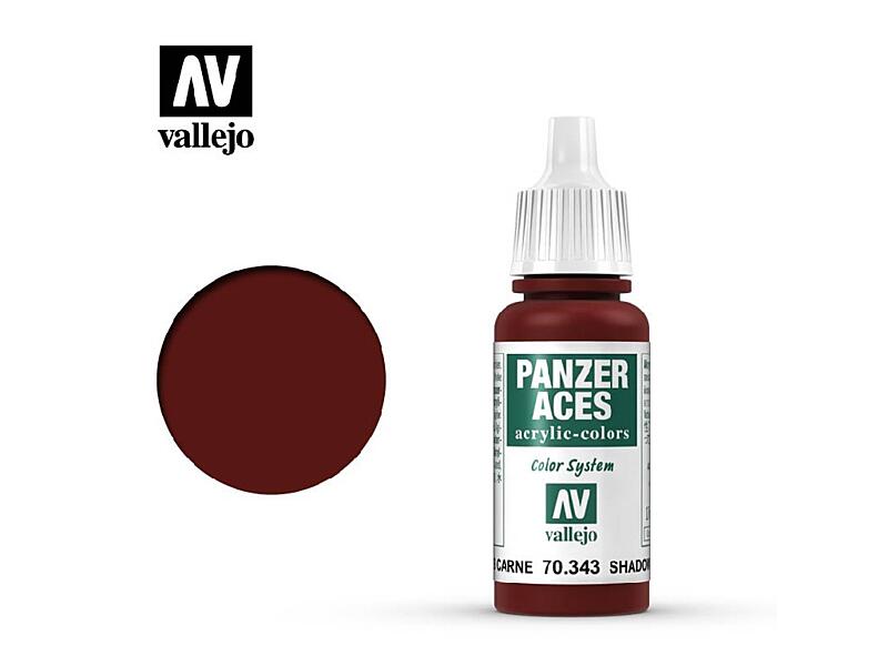 Vallejo - Panzer Aces 70343 - Flesh Shadows 17 ml.