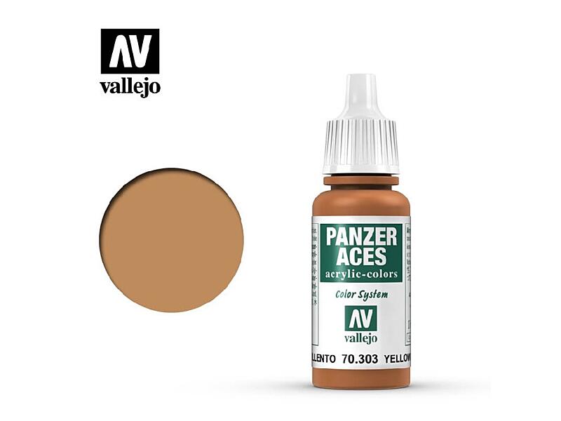 Vallejo - Panzer Aces 70303 - Yellowish Rust 17 ml.