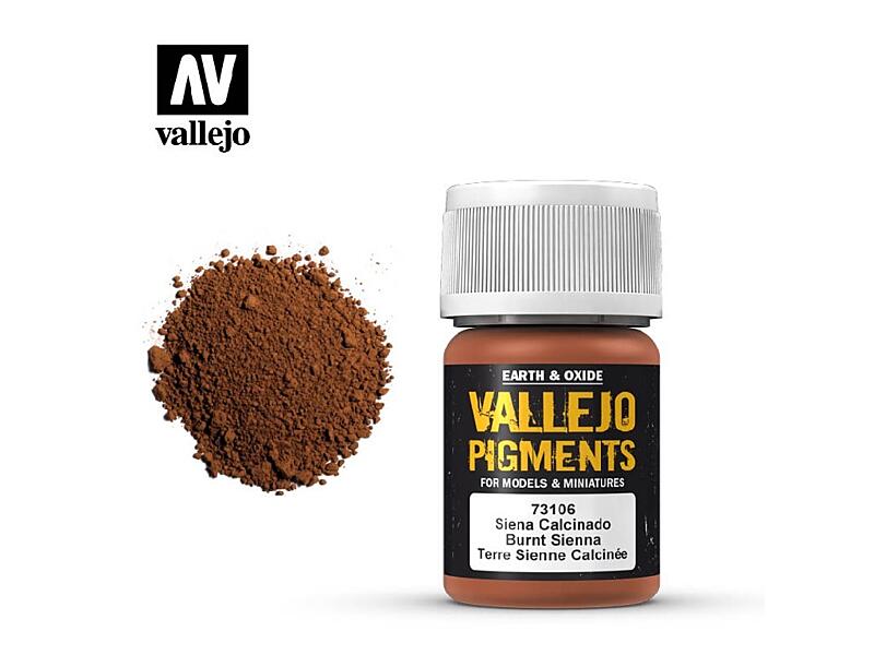 Vallejo - Pigmenty 73106 Burnt Sienna 35 ml.