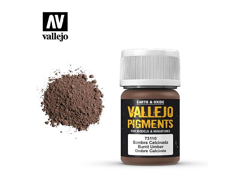 Vallejo - Pigmenty 73110 Burnt Umber 35 ml.