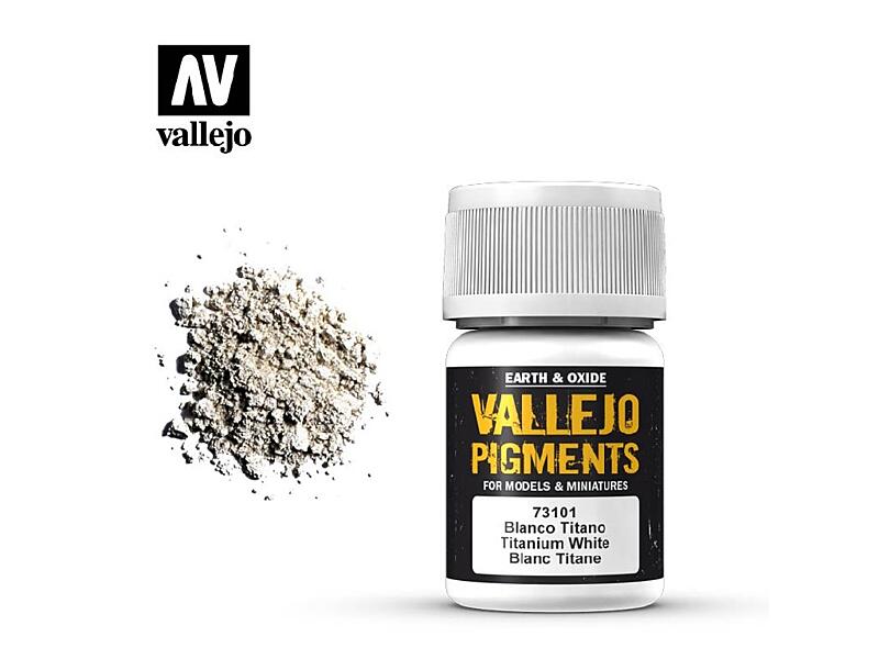 Vallejo - Pigmenty 73101 Titanium White 35 ml.