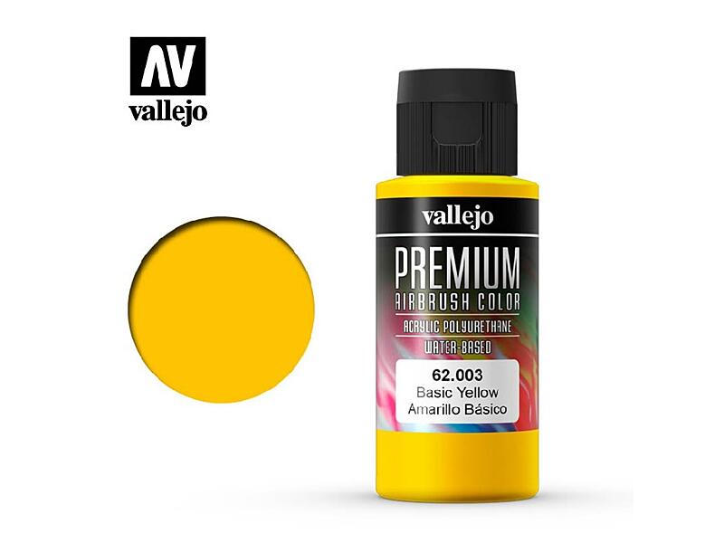 Vallejo - Premium Color 62003 Basic Yellow 60 ml.