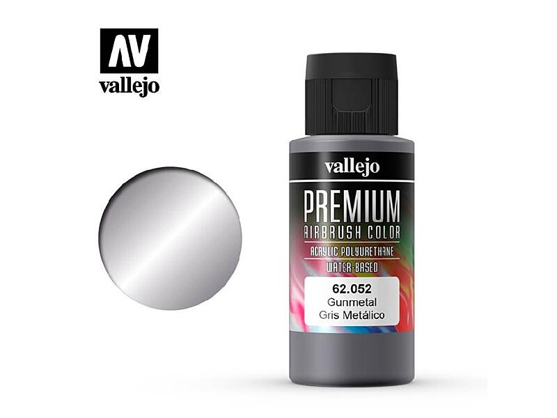Vallejo - Premium Color 62052 Gunmetal 60 ml.