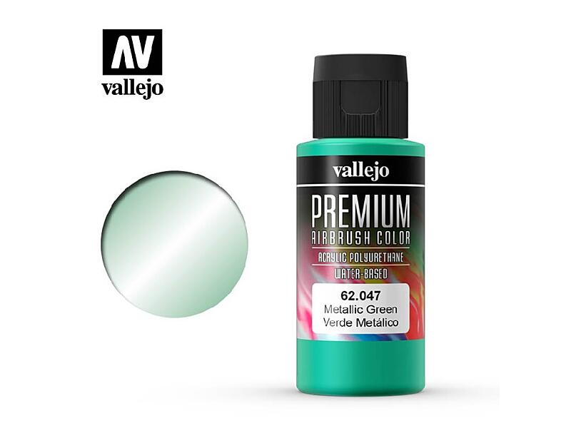 Vallejo - Premium Color 62047 Metallic Green 60 ml.