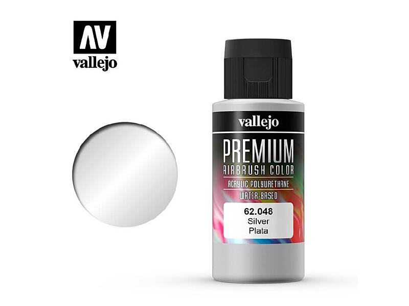Vallejo - Premium Color 62048 Silver 60 ml.