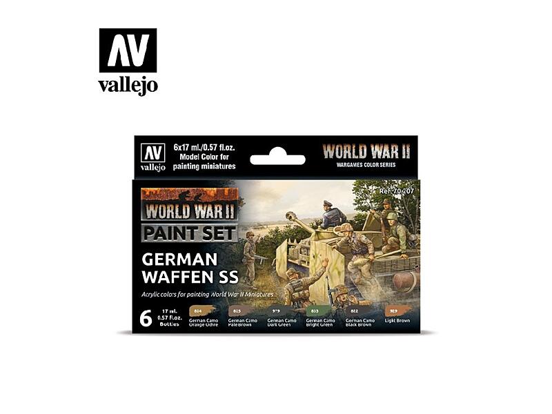 Vallejo - Model Color Set 70207 WWII German Waffen SS 6x17 ml.