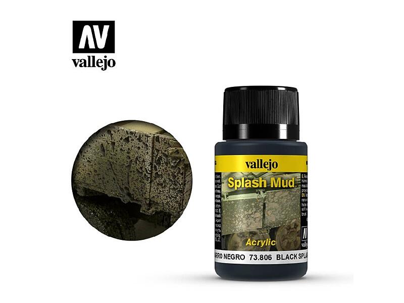 Vallejo - Weathering Effects 73806 Black Splash Mud 40 ml.