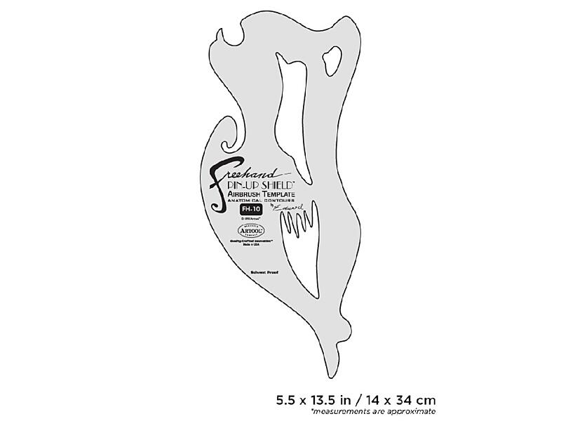 Artool FH 10 - Freehand Airbrush Template Pin Up Shield