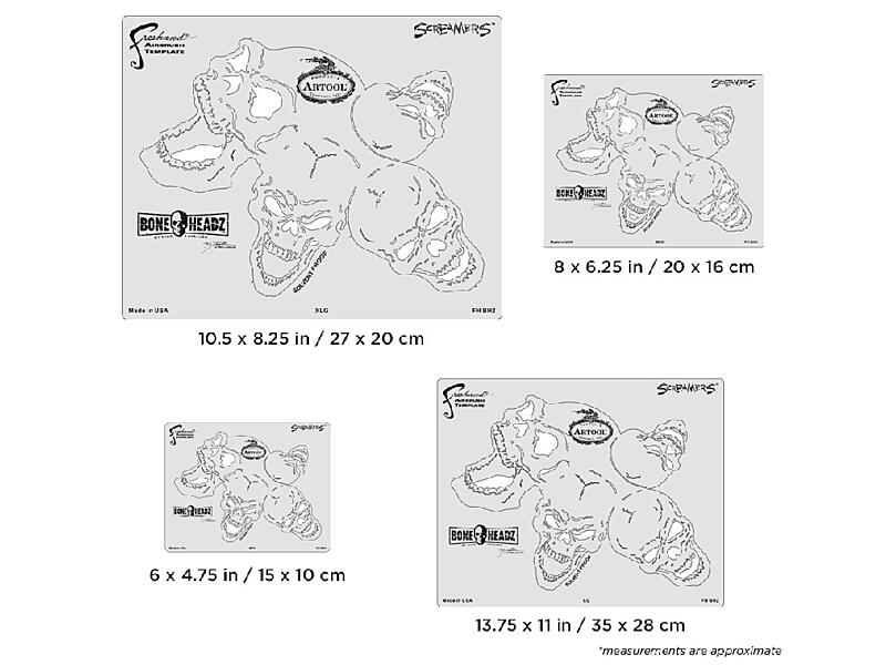 Artool FH BH 2 - Boneheadz (Screamers) Template Set