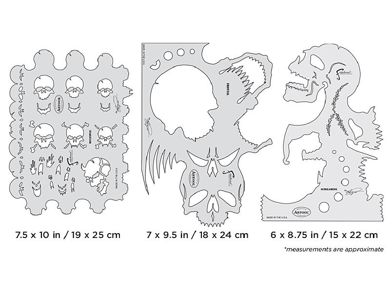Artool FH SK4 SP - Template Skull Master Set All Three Solvent Proof