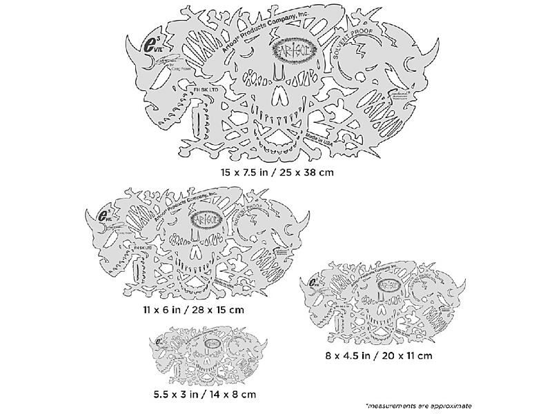 Artool FH SKLTD - Freehand Airbrush Template - Evil 3 By Craig Fraser