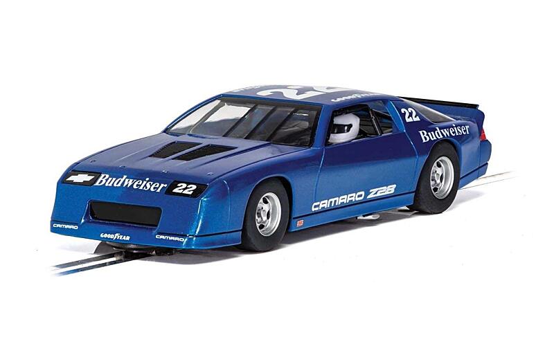Autíčko GT Scalextric C4145 - Chevrolet Camaro IROC-Z - Blue 1:32