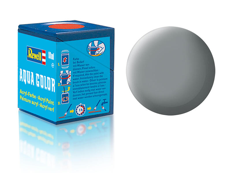 Revell - Barva akrylová - 36143: matná šedá (grey mat USAF w.) 18ml