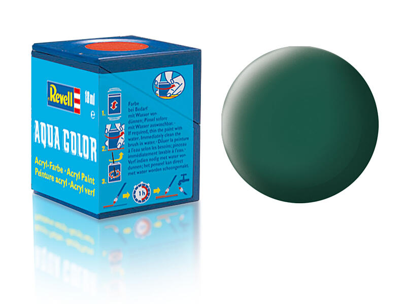 Revell - Barva akrylová - 36148: matná mořská zelená (sea green mat) 18ml
