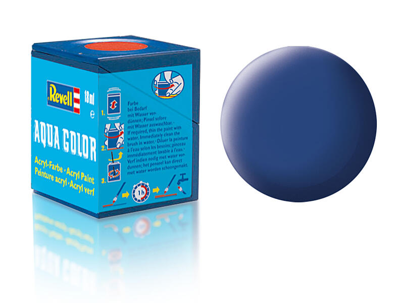 Revell - Barva akrylová - 36156: matná modrá (blue mat) 18ml